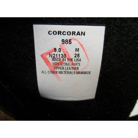 Corcoran Men's 10" Leather Side Zip Combat Boots 985 *Made In USA* Black 9M - Picture 8 of 8